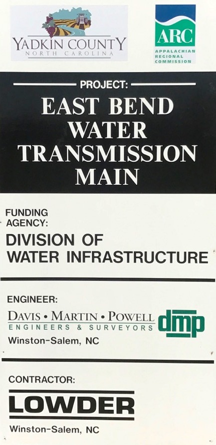 East Bend Waterline Sign