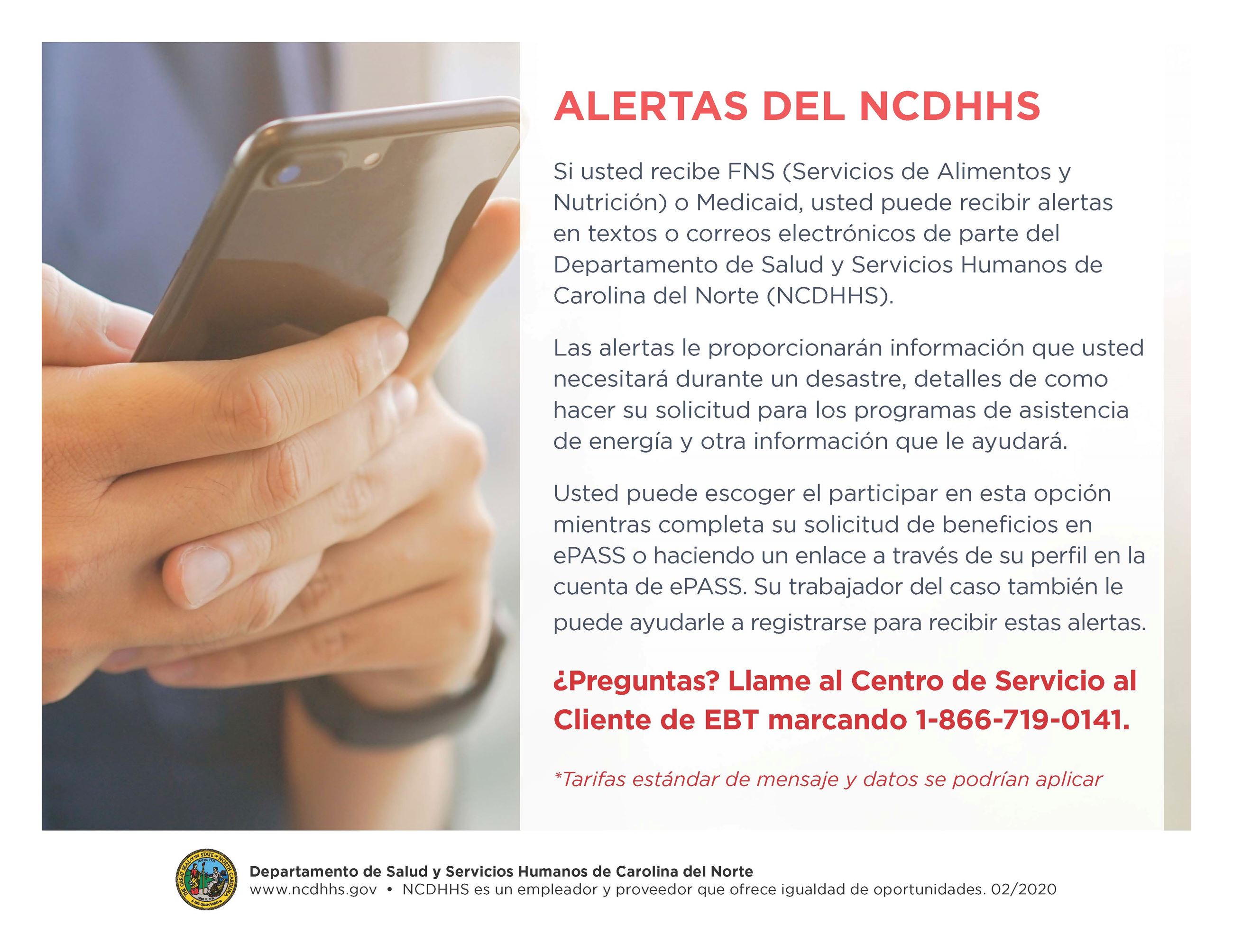 NCDHHS Alerts-SPANISH