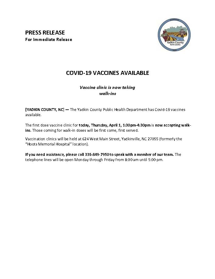 Press Release 2021 4 1 Covid Vaccines