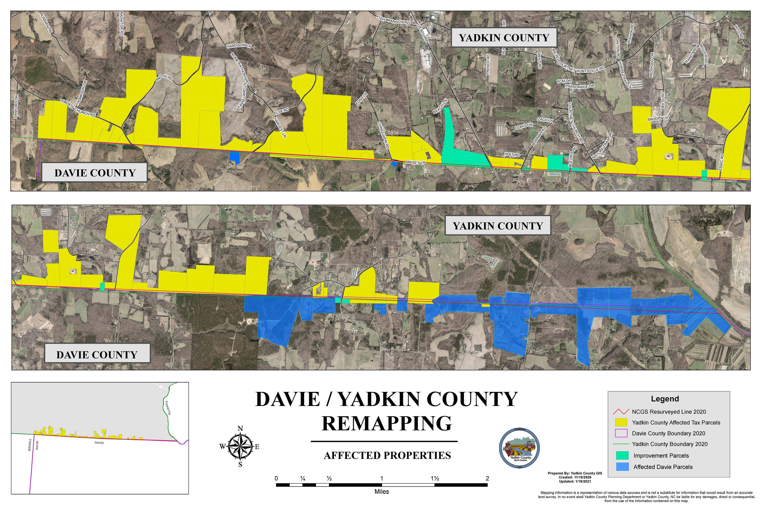 Affected Parcels Map 2021