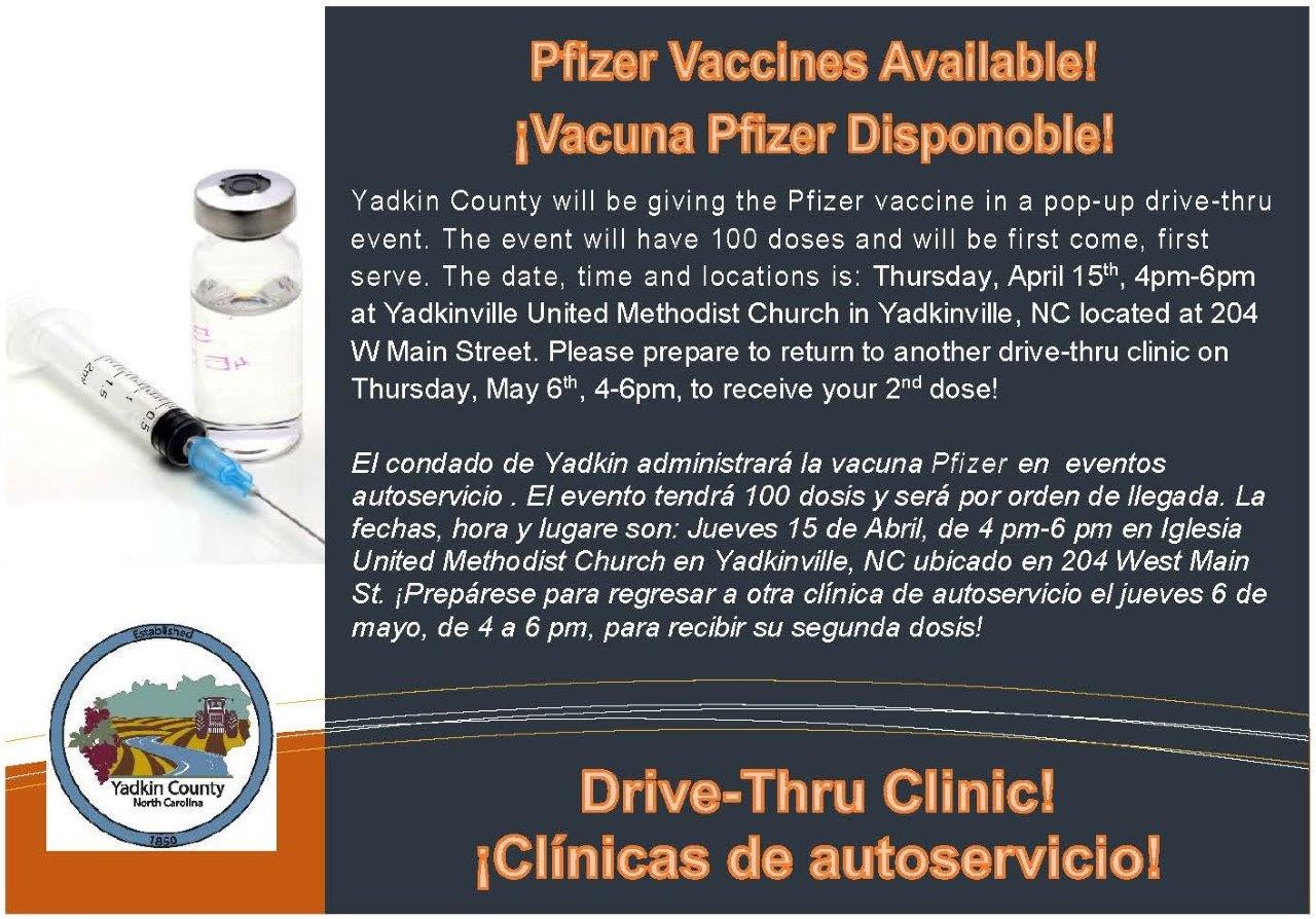 Drive Thru Flyer Pfizer 4.15.21