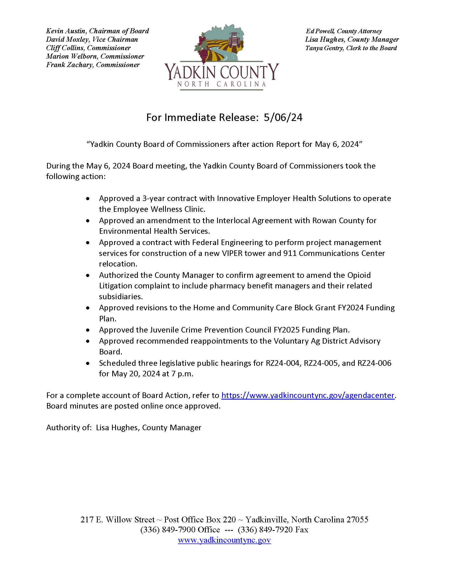 After Action Report 5-6-24