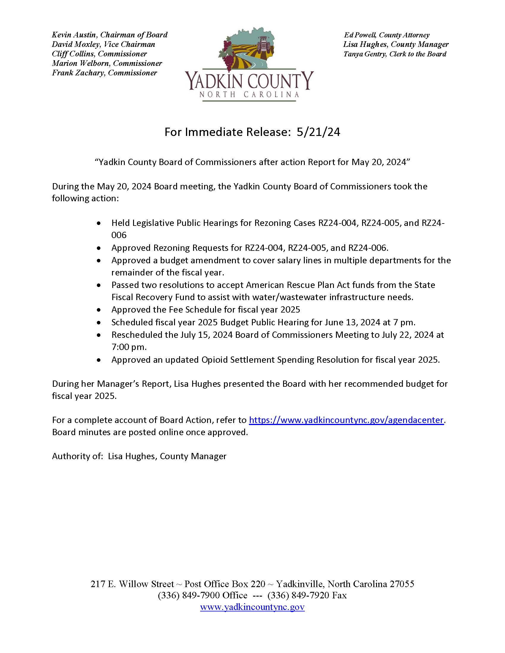 After Action Report 5-20-24